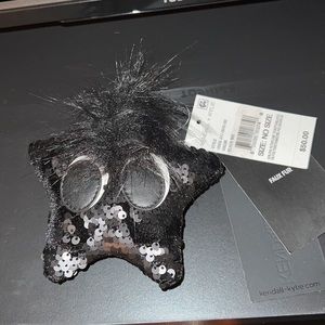 Kendall & Kylie keychain Black Sequins Star